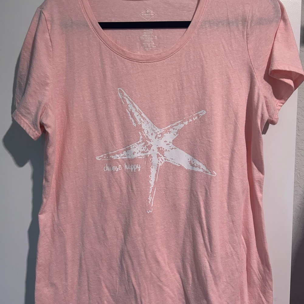 Pink Starfish Graphic Tee